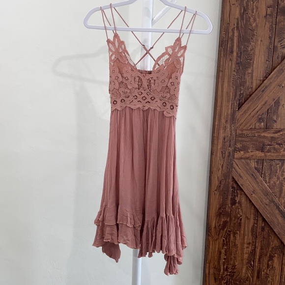 Free People One Adella  lace slip dress - Picture 3 of 10